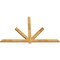 Ekena Millwork Kennewick Rough Sawn Timber Gable Bracket, Western Red Cedar, 84"W x 53"H x 2"D x 4"F, 15/12 Pitch GBW084X53X0204KEN00RWR - alternate 4